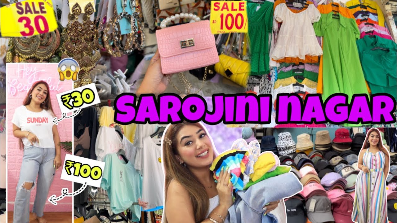 Latest Sarojini Nagar Collection + Try On Haul *Starts at ₹30* Denim, Tops, Bag | Dilli ki Ladki