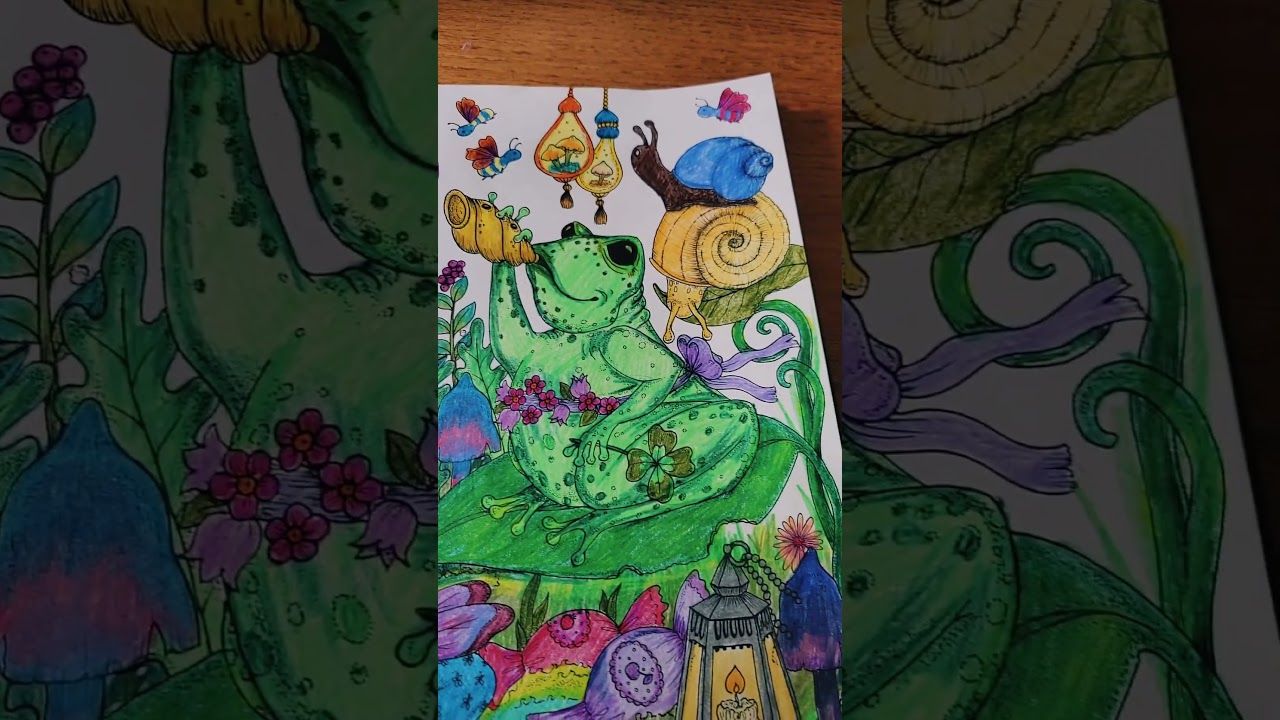 Finished this page from Fairy celebrations by Klara Markova !