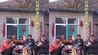 秋收给叔婶搭把手，回家做下香酥脆甜的油炸红薯糕，直接穿越回童年！#辣菜之魂 #金龙鱼外婆乡小榨菜籽油 #家常菜
