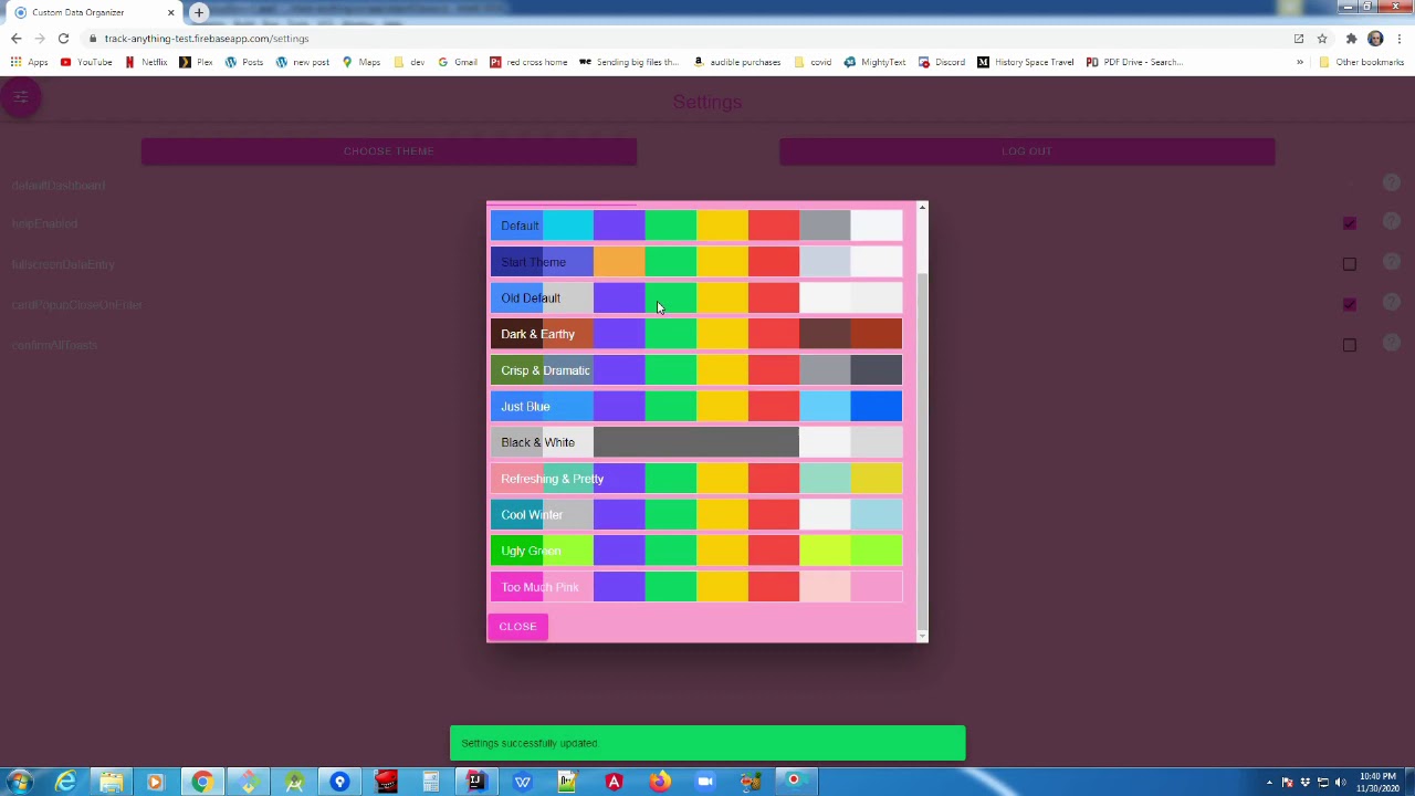 Custom Data Organizer: Theme and Icon features overview