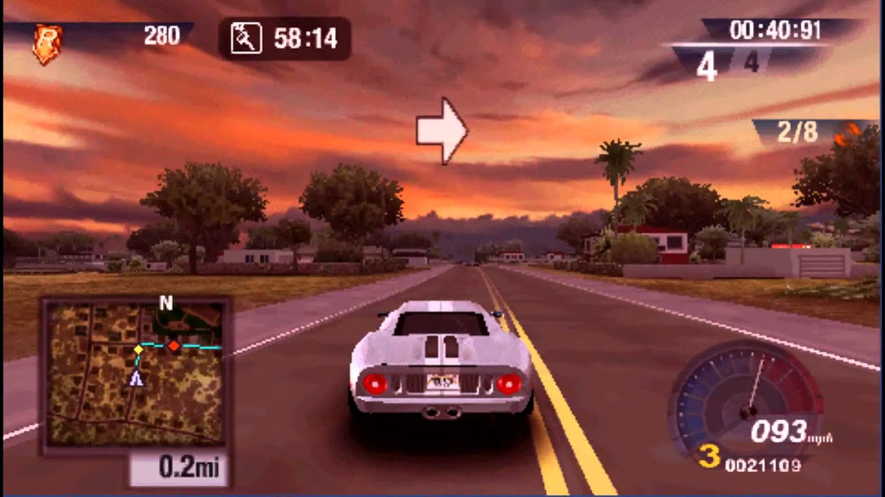 Test Drive Unlimited psp gameplay HD with download link