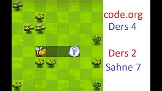 Code Ders 4 Level 4 . Ders 2 Labirent Ve Arı Sahne 7 - Angry Birds -Code Çözümler