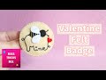 DIY: Easy Valentine Bee Mine Felt Badge | Valentine Craft | Felt Craft.