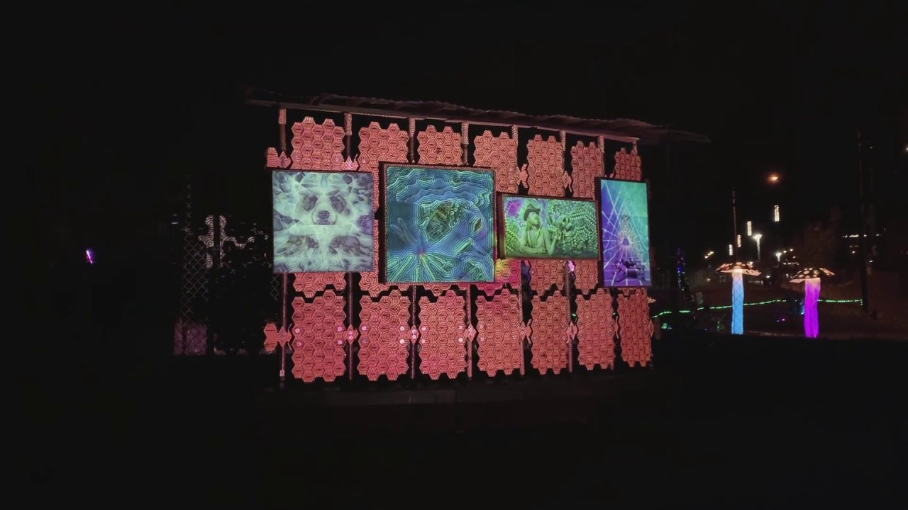 Four Windows by Danny Stephens at the Portland Winter Light Festival 2020