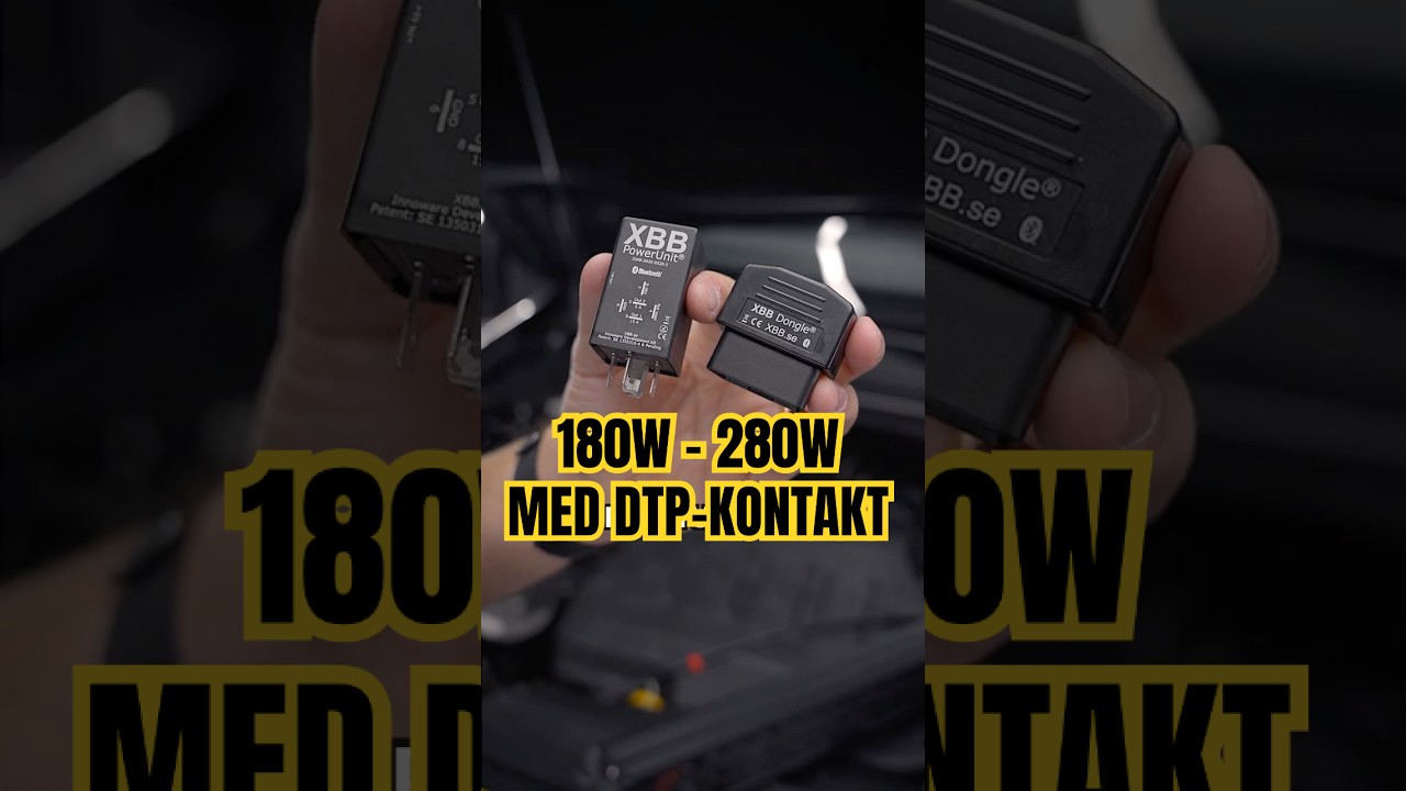 SNABBGUIDE: Extraljus-installation med XBB: Extraljus mellan 180 och 280W med DTP-kontakt