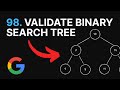 Como validar uma Árvore Binária de Busca corretamente | LeetCode 98