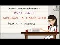 MCAT Math Without a Calculator Quiz