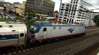 Amtrak HD EXCLUSIVE: Siemens Amtrak Cities Sprinter ACS-64 609 Test Train @ Elizabeth