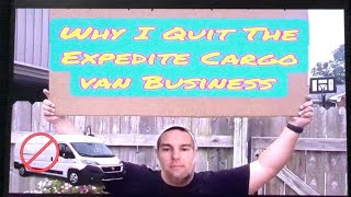 CargoVan Business Why I Quit 🚫