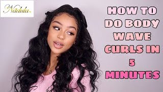 HOW TO DO BODY WAVE CURLS IN 5 MINUTES!!