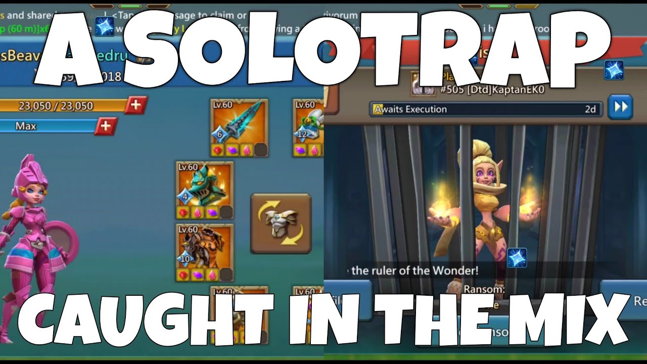 CAN A SOLO TRAP SURVIVE A MYTHIC CHAMP MIX RALLY? 11K TITAN VS FULL MYTHIC SOLOTRAP - Lords Mobile