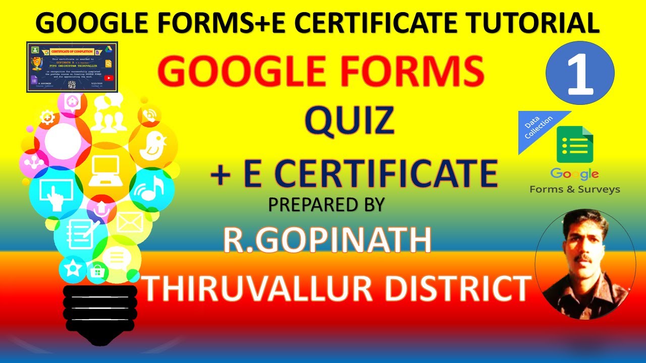 GOOGLE FORM QUIZ WITH E CERTIFICATE AND QR CODE CREATION SIMPLY IN 5