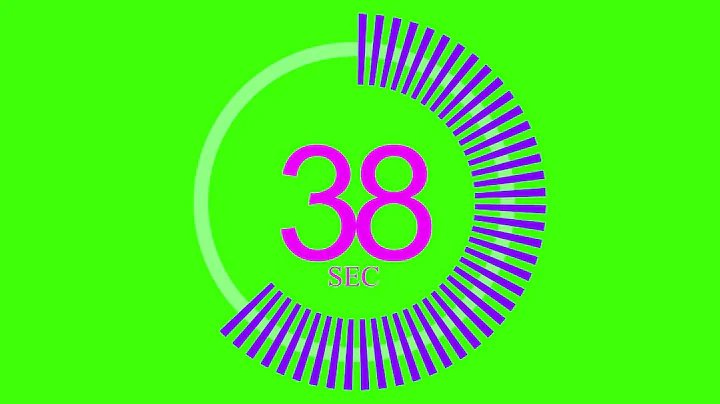 second and 1 minute time Countdown Timer stopwatch digital workout clock animation 15