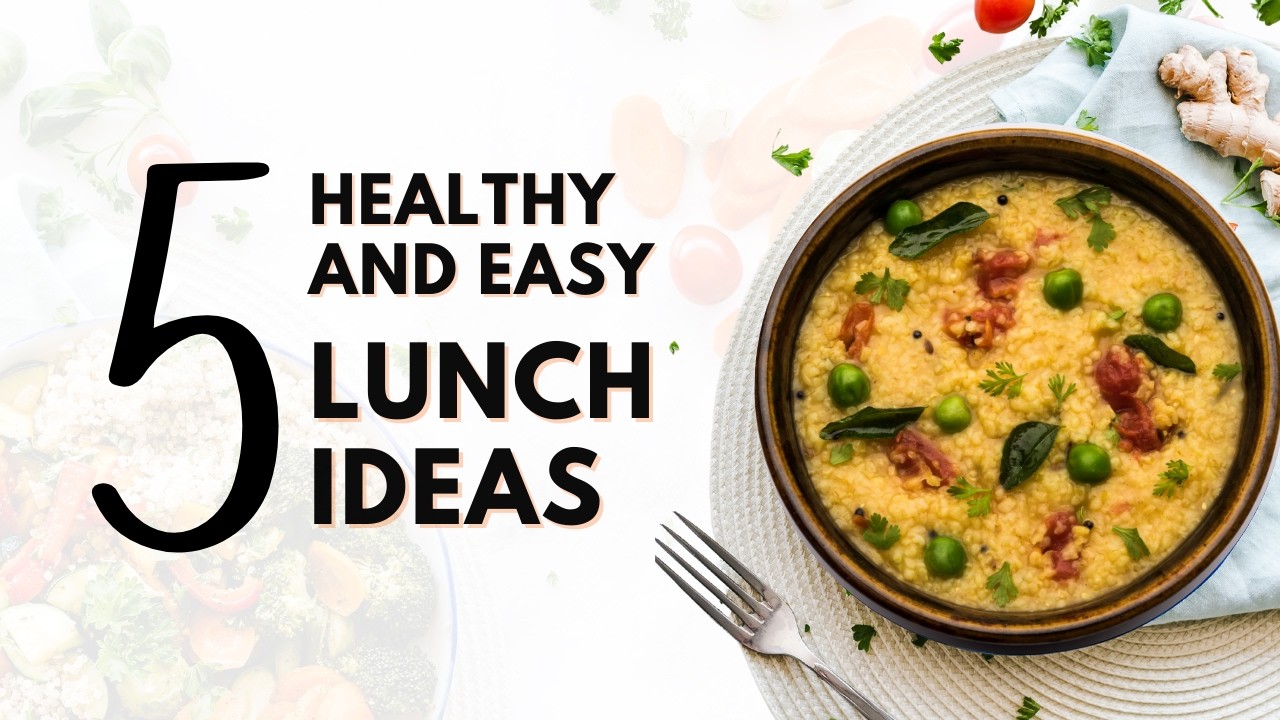 5 Easy & Healthy Lunch Recipes 🍚 | Onion Rice, Potato Rice, Peas Rice & More