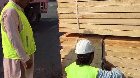 How to safely and quickly unload timber from containers ! Free education !