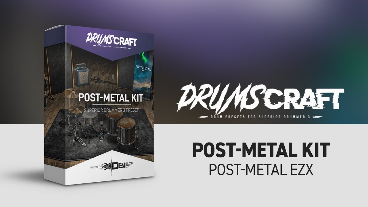 Post-Metal Kit: Superior Drummer 3 Preset - Sound Demo Video