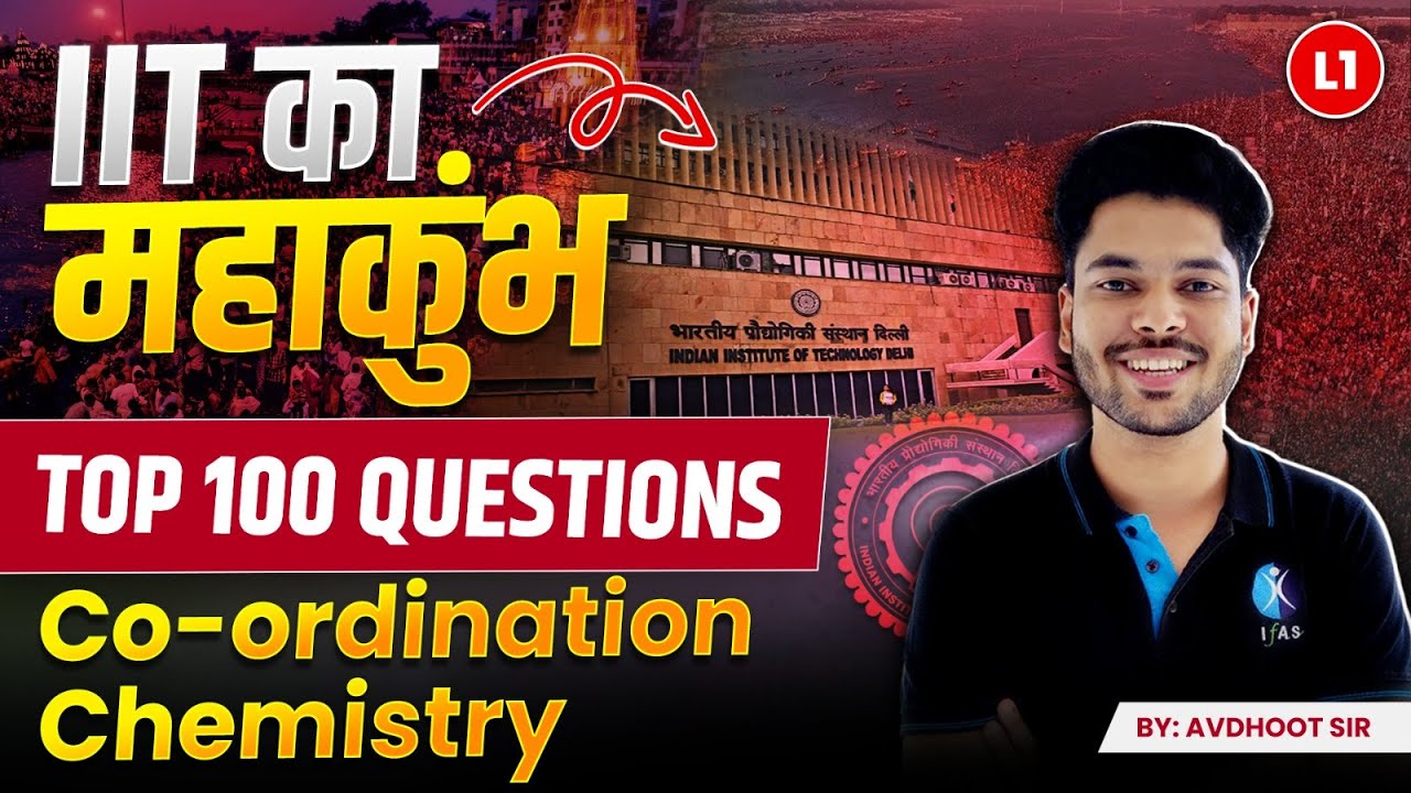 Most Important Questions on Coordination Chemistry IIT JAM 2025 - 100 Questions Preparation!