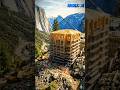 🏔️ From Empty Mountain to Luxury Cliff House | Full Construction Timelapse #shorts #backyard #house