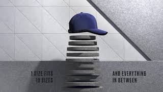 Innovative Flexfit 110® mesh cap intelligently engineered to be comfortably fit 10 head sizes