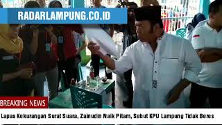 Lapas Kekurangan Surat Suara, Zainudin Hasan Marah-marah dan Sebut KPU Lampung Tidak Beres
