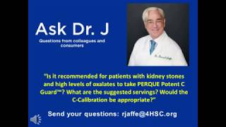Using Perque Potent C Guard With Kidney Stones And High Levels Of Oxalates