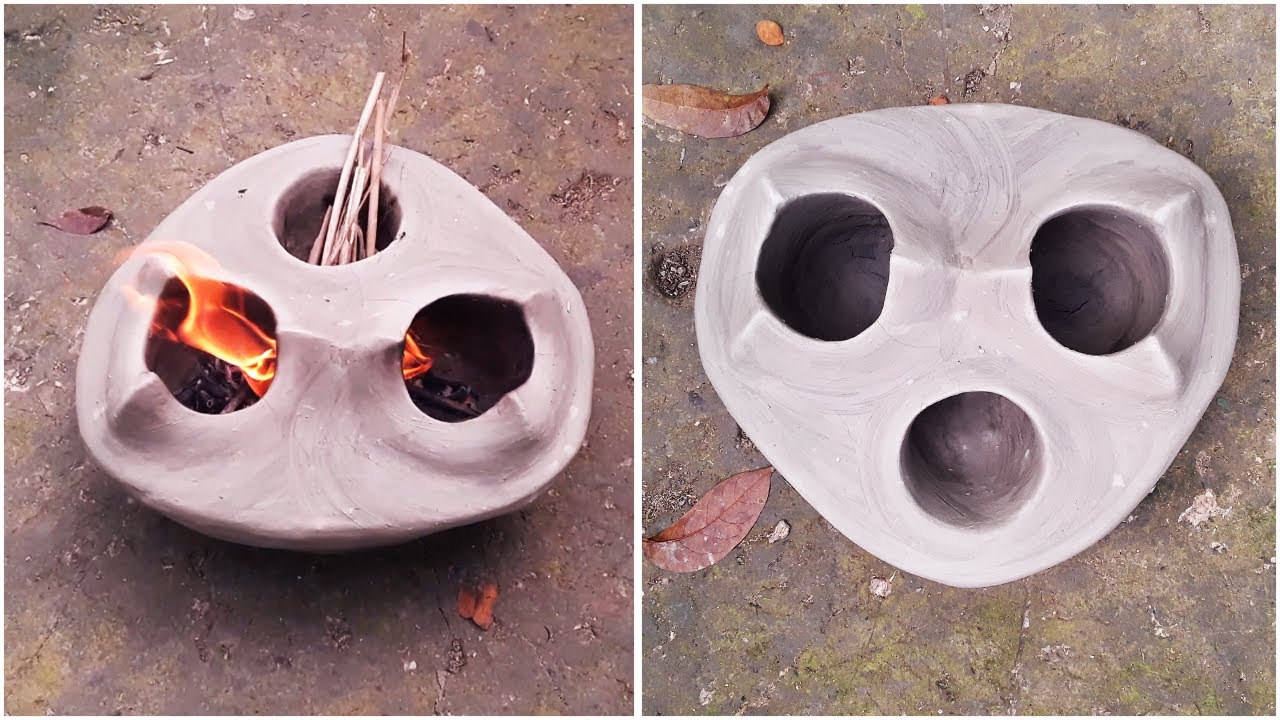 How to make small Portable two face clay oven  | কিভাবে ছোট আলগা দোপাহা মাটির চুলা তৈরি করা হয়