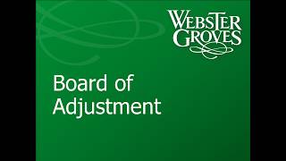 Board of Adjustment 08/13/2026