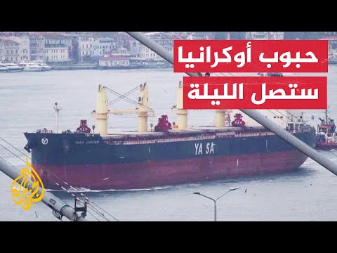 مركز التنسيق لممر الحبوب يؤكد أن السفينة رازوني ستصل لمضيق إسطنبول الليلة