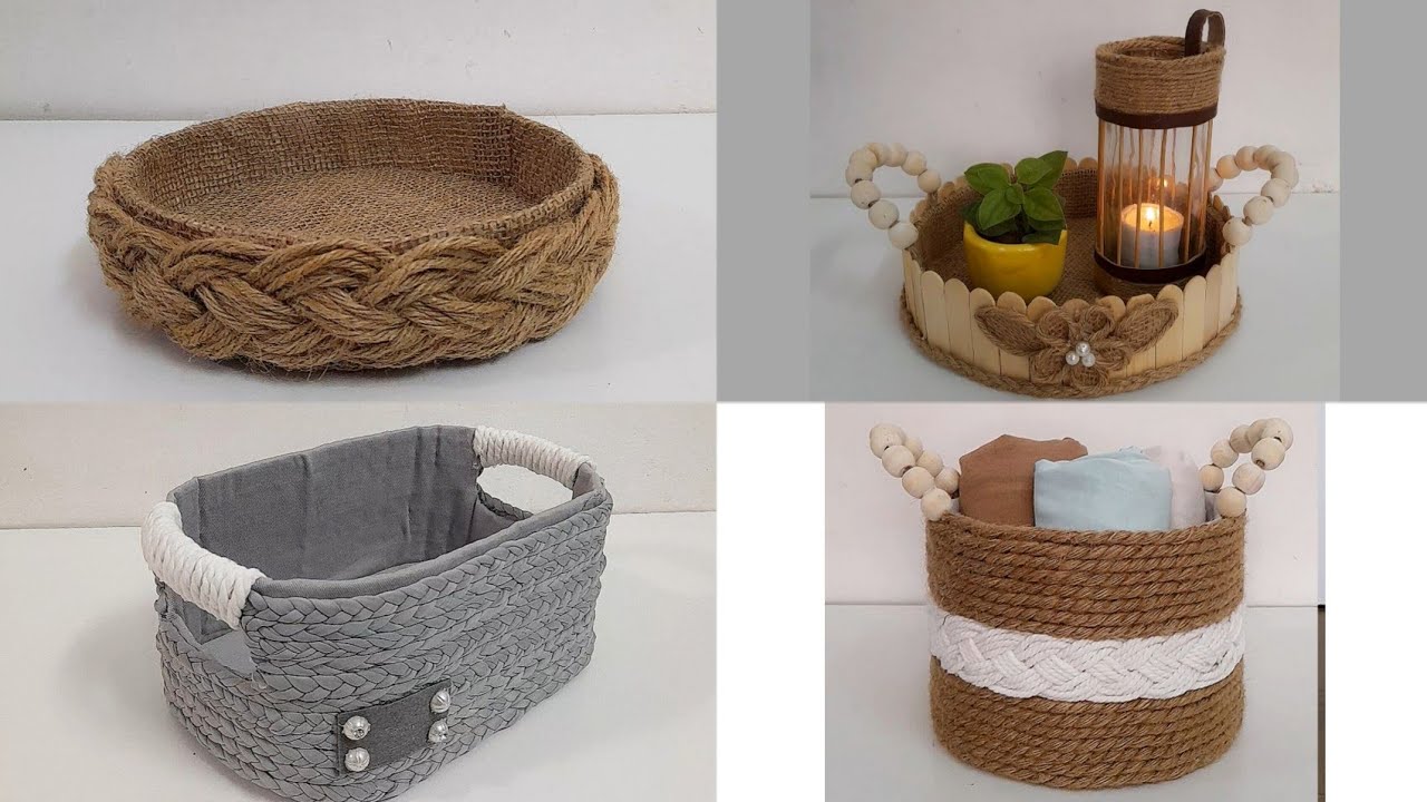 Useful and practical ideas / 4 DIY storage basket ideas YouTube