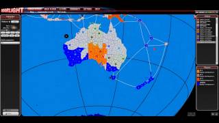 Warlight Single Player Level Feeling Blue 22 Turns