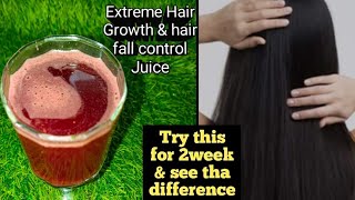 Try this Healthy juice for faster Hair Growth & control hair fall | The Secret to Healthy Hair