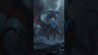 Dragon vs Kraken Face-Off 🌊🔥 Fusion Transformation | #shorts #ai #shortsfeed #aishorts #cinematicai