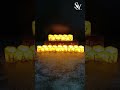 Personalised Lettering Designs Halloween Print LED Tealight Candles, Flameless Ecofriendly for Child