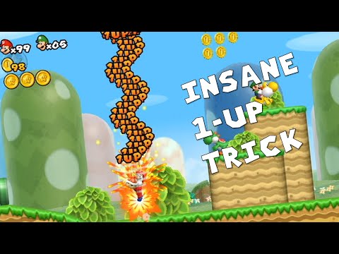 INSANE 1-UP Glitch For NSMBW + Other Generally Unknown Glitches