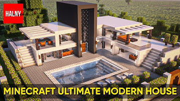 Minecraft ultimate modern house tutorial