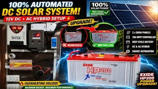DC solar system Automation⚡| Simteck DC King MPPT + Battery upgrade😍💯👍🏻 #tech #subscribe #share