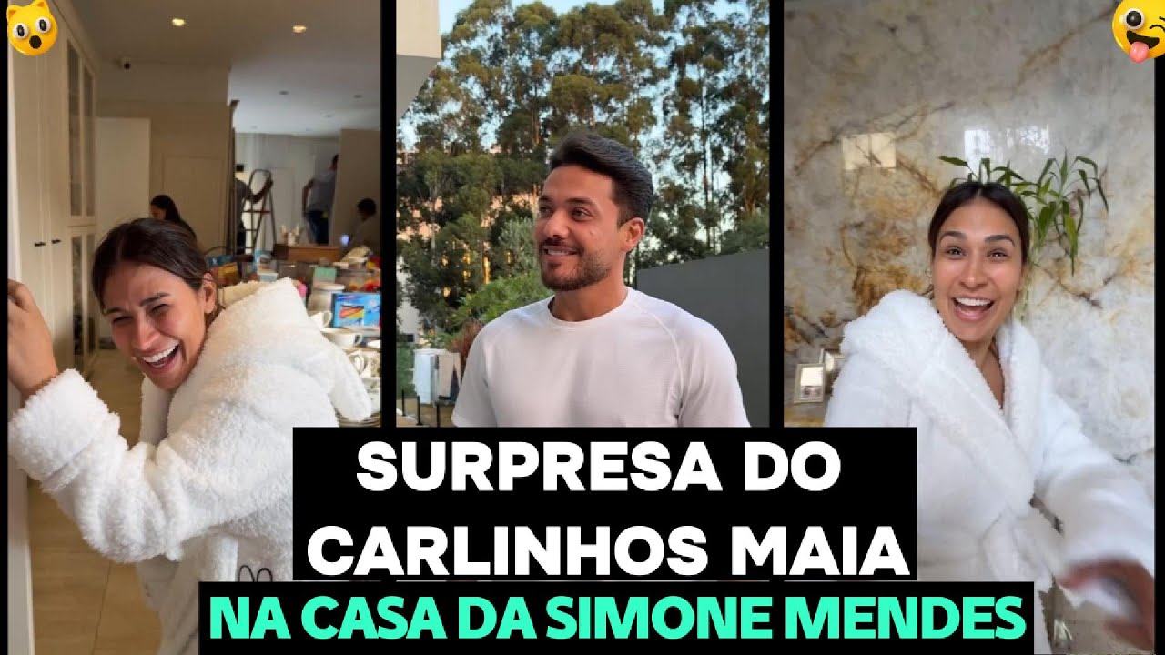 CARLINHOS MAIA SURPREENDEM SIMONE MENDES COM VISITA INESPERADA!