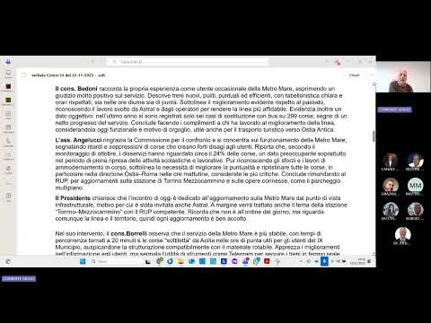 Video Commissione III Mobilità, Lavori Pubblici e Periferie del 19 novembre 2025