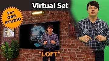 OBS Studio: Make a stylish presentation in the "Loft" virtual set!