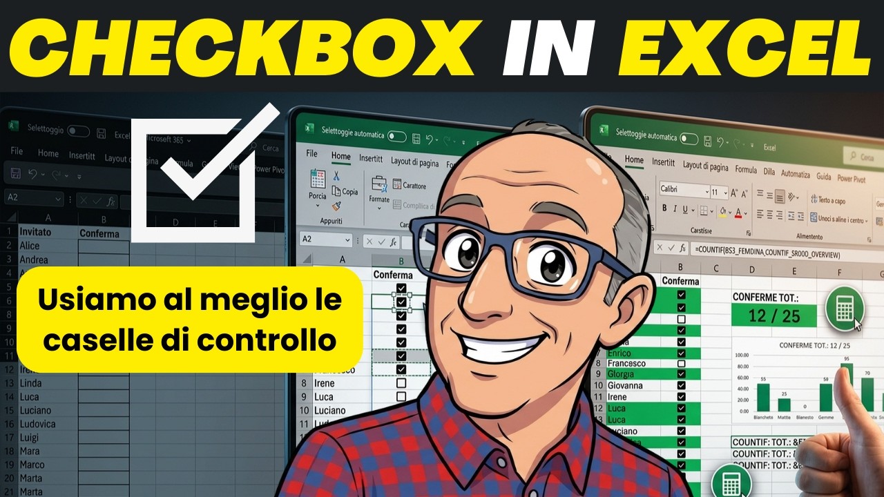 Come utilizzare le caselle di controllo (checkbox) in Excel