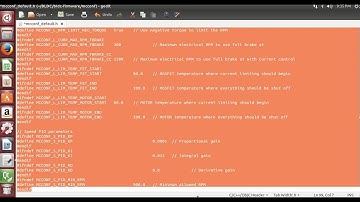 VESC firmware back end configuration