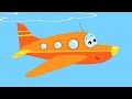 САМОЛЕТ - Развивающая веселая песенка мультик для детей малышей про вертолет ракету