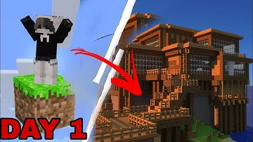 DAY 1 IN MINECRAFT ONE BLOCK 🥰(GONE WRONG😨) | #oneblock #day 1 |SAVAGE GAMERZ|