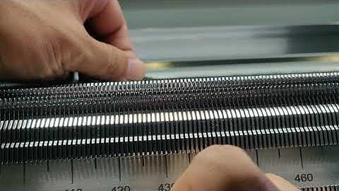 Correct racking position