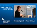 Pavla holcova  keynote speech at the ecpmfs uncovered conference in berlin