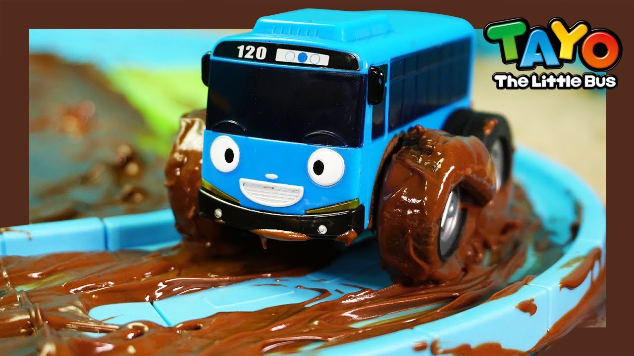 Tayo berubah menjadi mobil balap coklat! l Tayo Kendaraan Berat Skuad 4 l Tayo bus kecil