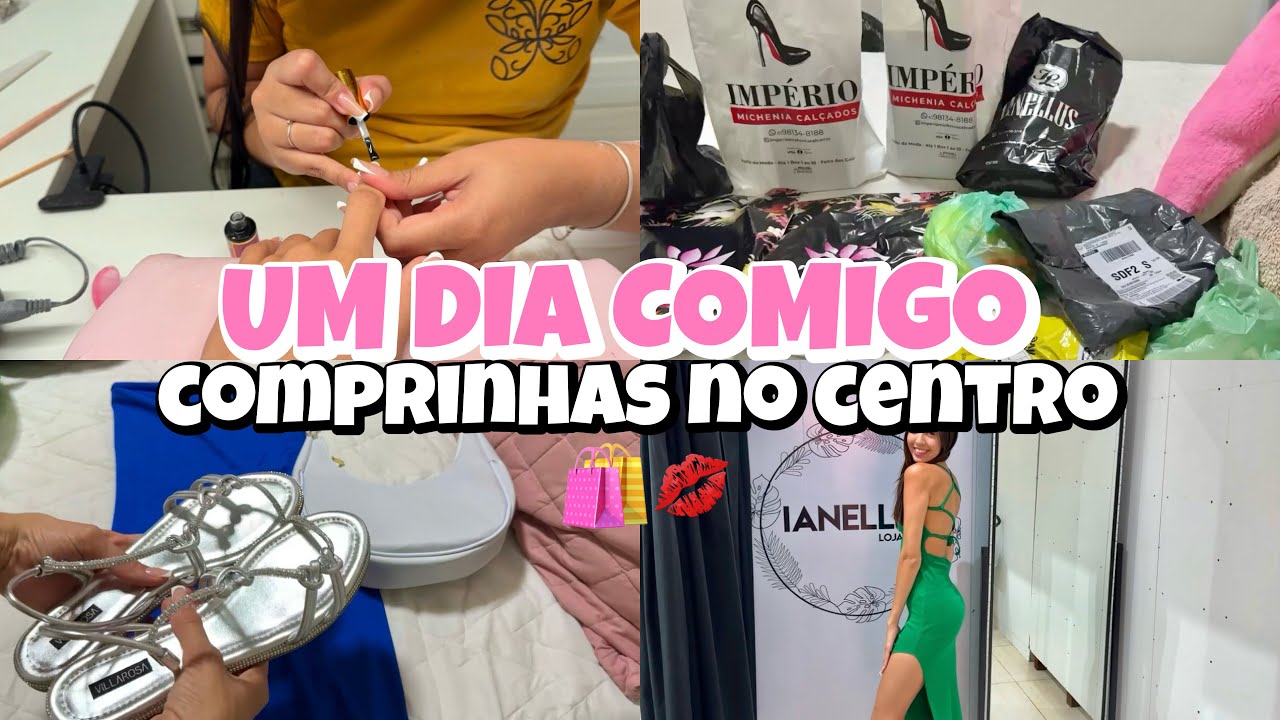 fui no centro| comprei biquíni| roupa e calçados| fui na psicóloga| ensinei a fazer crepioca💖🛍️