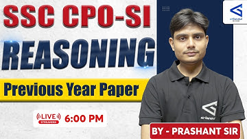 SSC CPO SI 2025 (सब-इंस्पेक्टर) 2025 | Reasoning | PYPs | Previous Year Paper Solution | #airGurukul