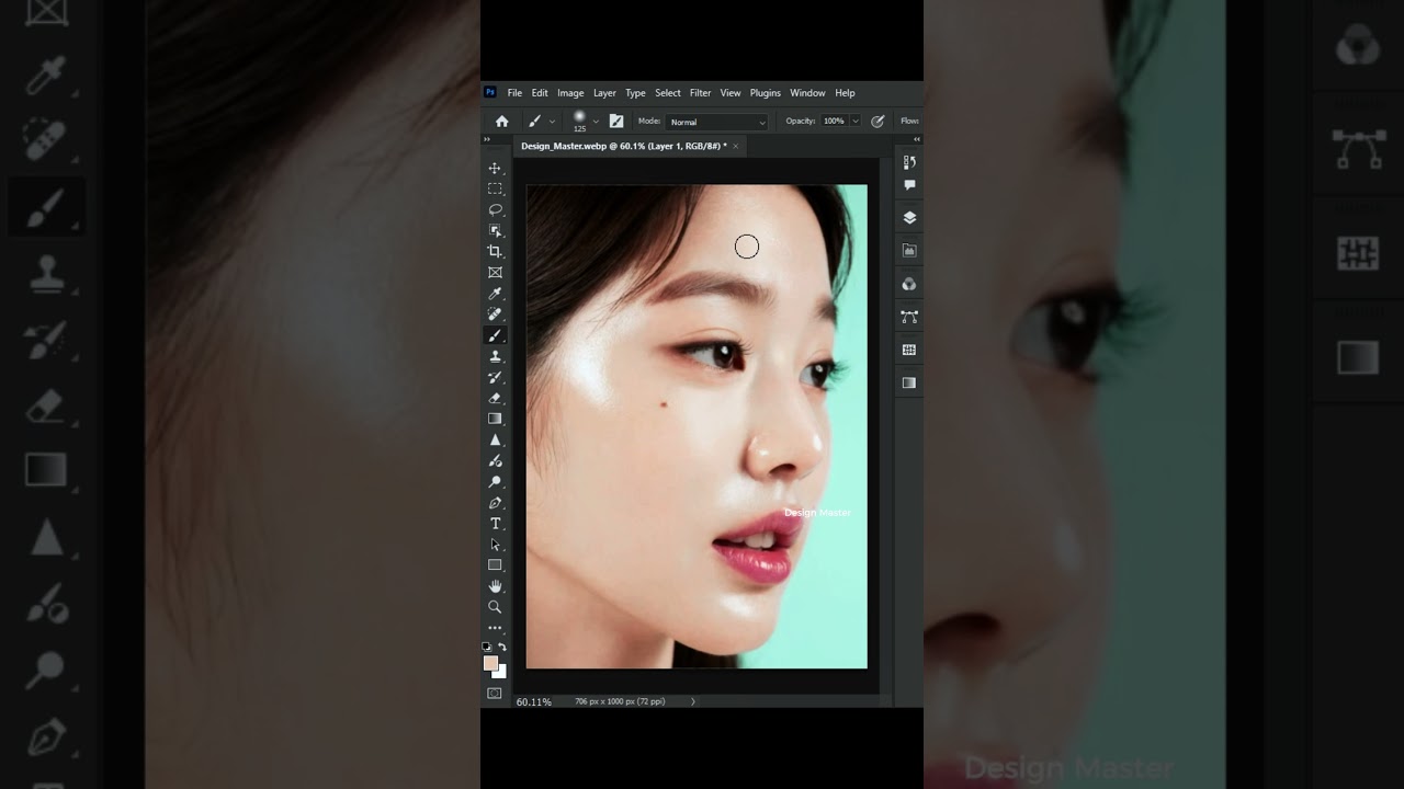 Photoshop 2025 Trick - Remove skin shine 