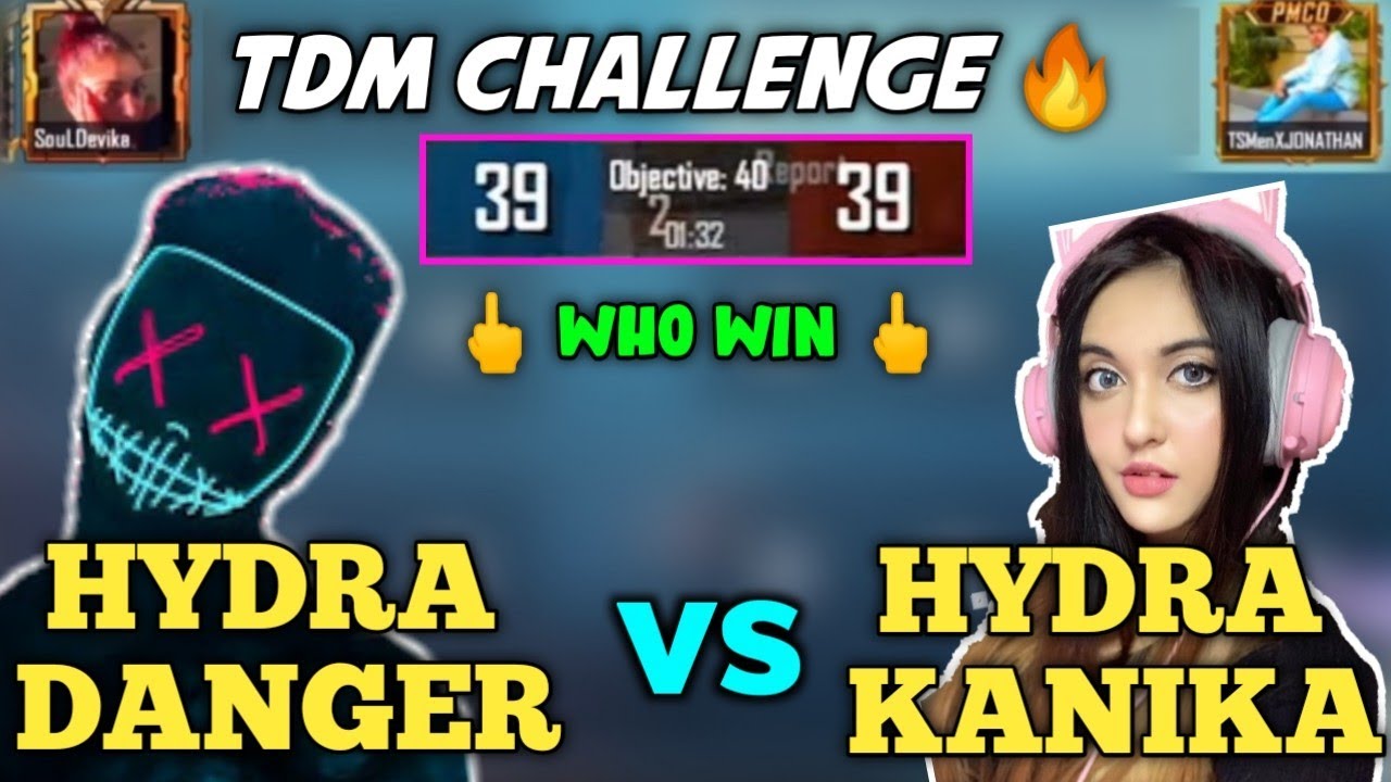 Hydra Danger vs Hydra Kanika 2v2 tdm challenge | Kanika Gaming vs Hydra Danger | Bgmi Highlights